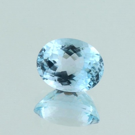 Topaz oval light blue untreated 8.37 ct