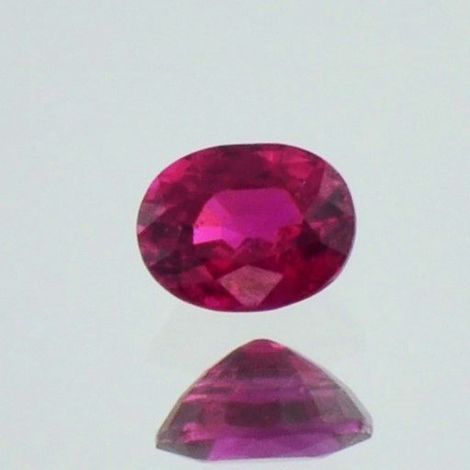 Ruby oval red unheated 0.51 ct