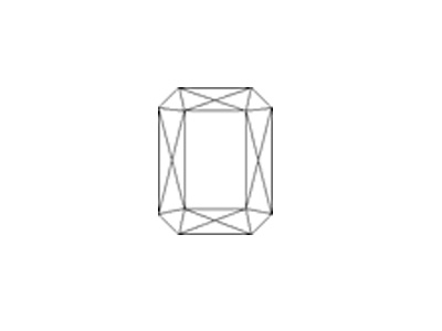sketch of octagon-faceted cut