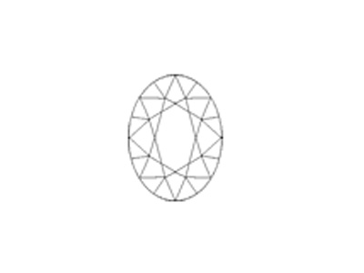 sketch of oval-faceted cut