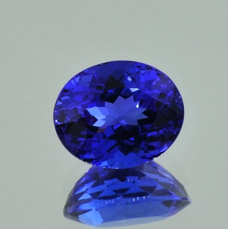 Tanzanite oval intense blue 7.78 ct
