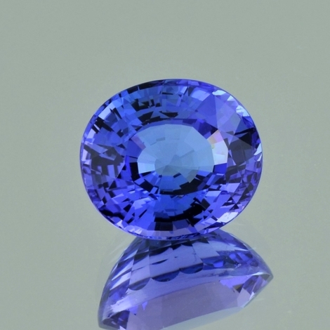 Tansanit, Oval facettiert (11,13 ct.) aus Tansania (Gilewy Hills)