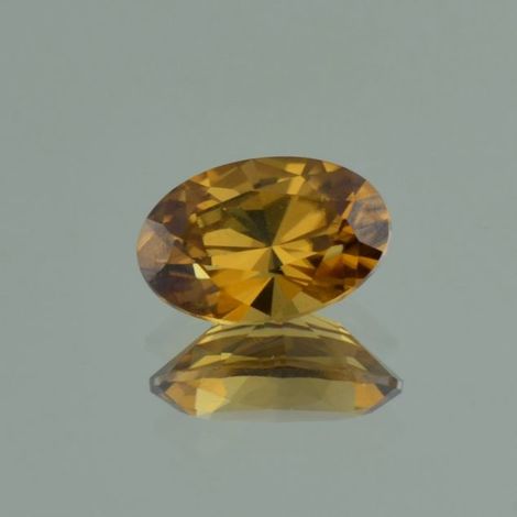 Zircon oval yellow brown 4.08 ct