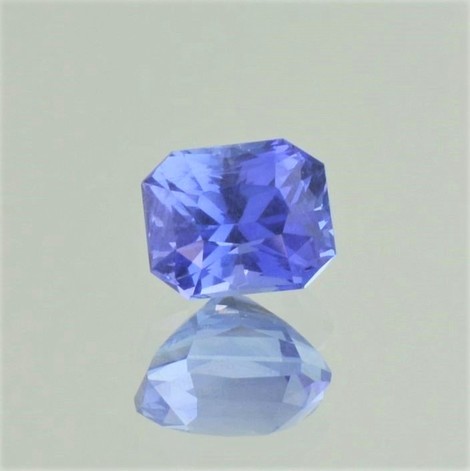 Sapphire octagon-princess blue 2.28 ct.