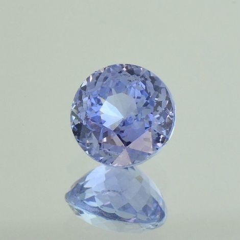 Saphir rund blau ungebrannt 2,43 ct