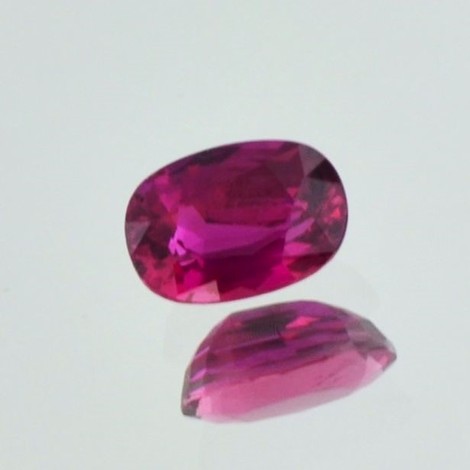 Ruby oval pinkish red 1.52 ct