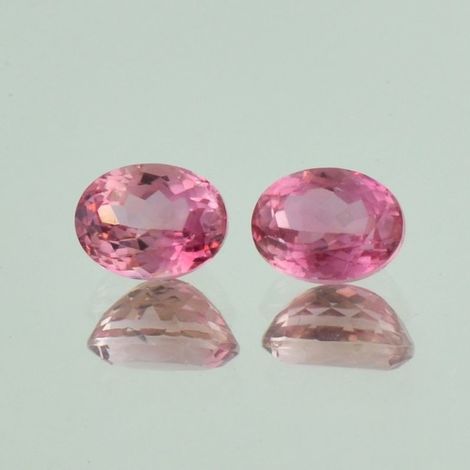 Tourmaline Pair oval pink 4.48 ct