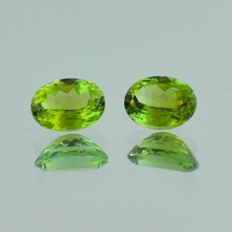 Turmalin Duo oval grün 3,53 ct