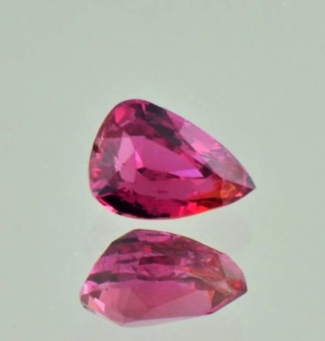 Ruby pear red unheated 1.05 ct.