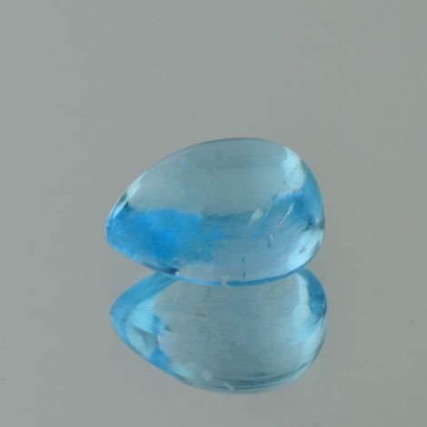 Blue Topaz cabochon pear 11.89 ct