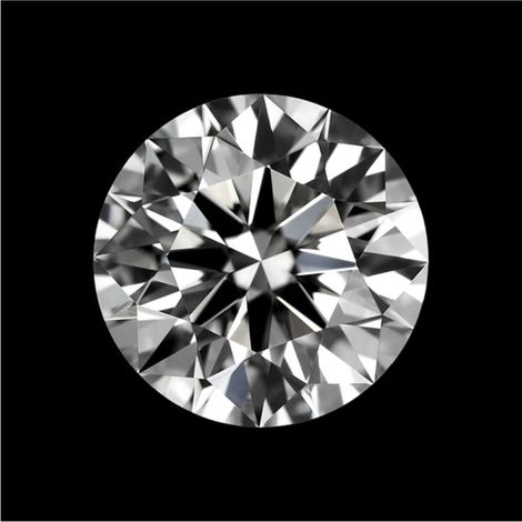 Diamond round brilliant hochfeines Weiss+ D loupe clean 0.50 ct