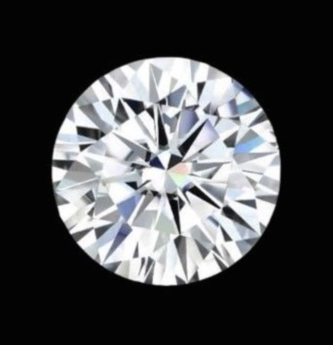 Diamond round brilliant hochfeines Weiss+ D loupe clean 0.70 ct