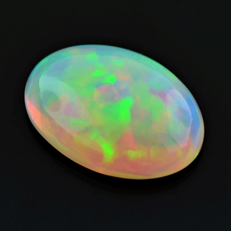 Precious Opal cabochon oval multicolor 23.44 ct