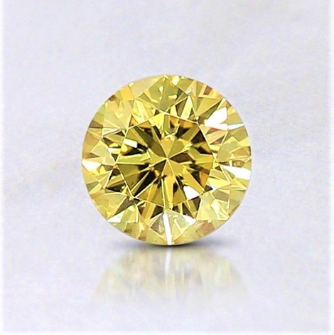 Fancy Diamond round brilliant vivid yellow vs2 0.43 ct