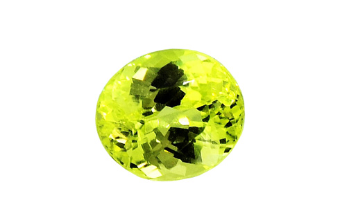 Chrysoberyll im Ovalschliff