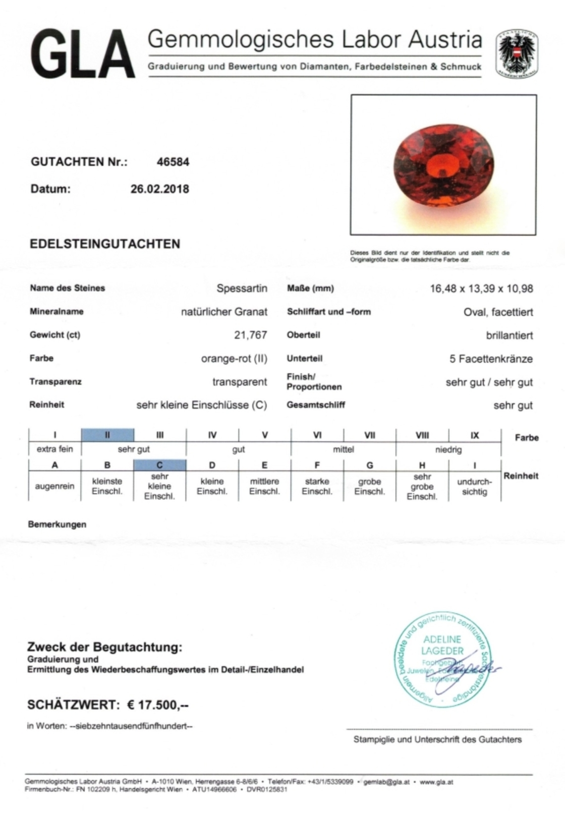 Spessartite (Granat)