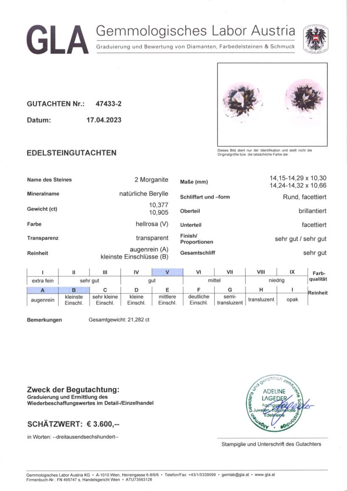 Morganite Pair