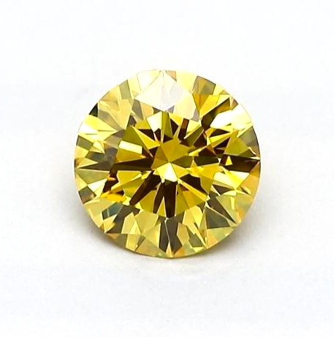 Farbdiamant Brillant sehr intensives Gelb vs1 0,52 ct.
