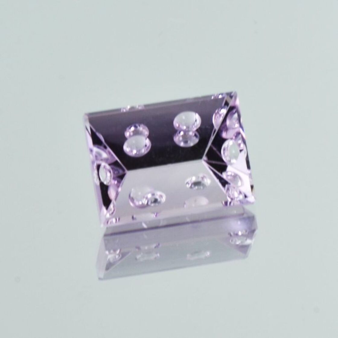 Amethyst rectangle mastercut light lilac 11.38 ct