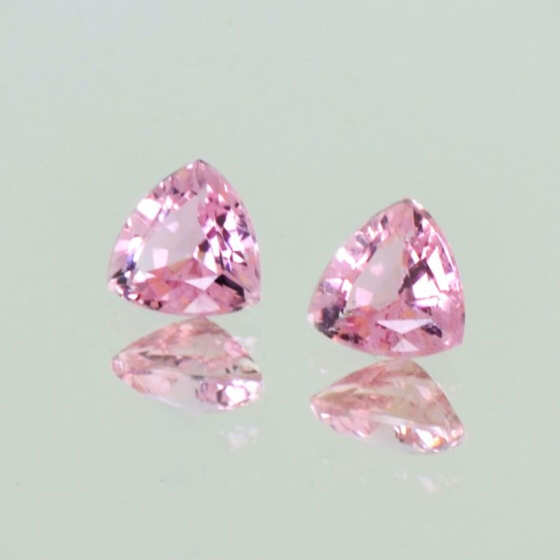Tourmaline Pair trillion pink 2.27 ct.