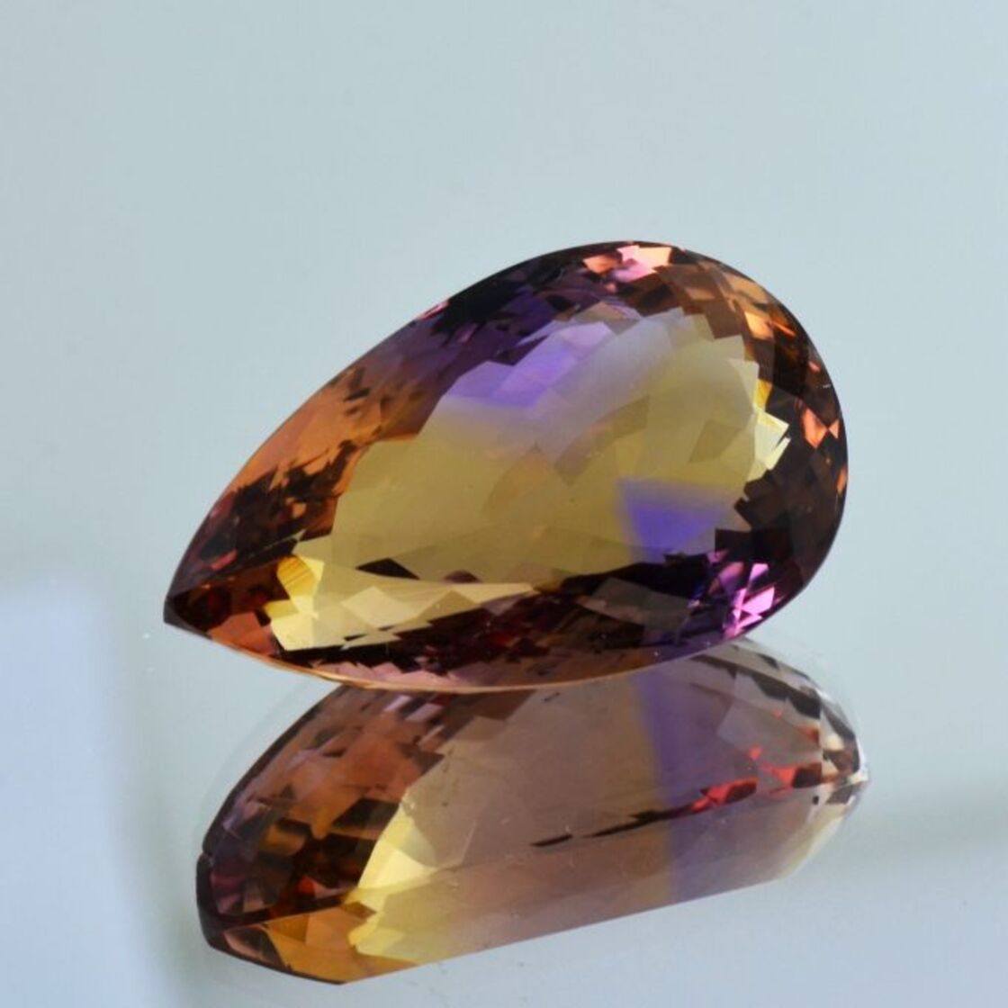Ametrine pear 26.39 ct