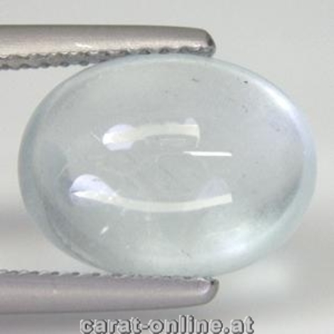 Aquamarin, Oval Cabochon (5,33 ct.) aus Brasilien Aquamarin, Oval Cabochon (5,33 ct.) aus Brasilien