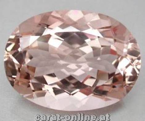 Morganit, Oval facettiert (57,66 ct.) aus Brasilien (Minas Gerais) Morganit, Oval facettiert (57,66 ct.) aus Brasilien (Minas Gerais)