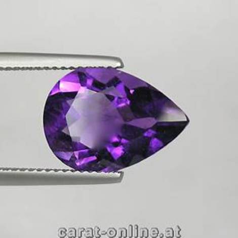 Amethyst, Tropfen facettiert (0,60 - 0,70 ct.) aus Ghana