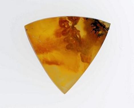 Dendritenquarz, Triangel Tafelschliff (22,36 ct.) aus Brasilien Dendritenquarz, Triangel Tafelschliff (22,36 ct.) aus Brasilien
