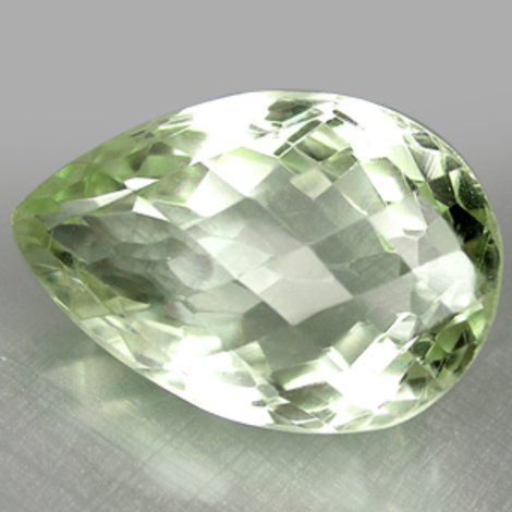 Prasiolith pear-checkerboard 15.86 ct Prasiolith pear-checkerboard 15.86 ct