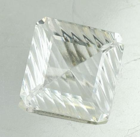 Bergkristall, Achteck Laserschliff (14,04 ct.) aus Brasilien