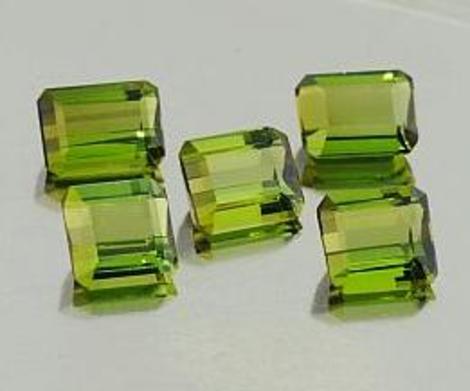 Verdelith Lot, Achteck facettiert (7,70 ct.) aus Brasilien Verdelith Lot, Achteck facettiert (7,70 ct.) aus Brasilien
