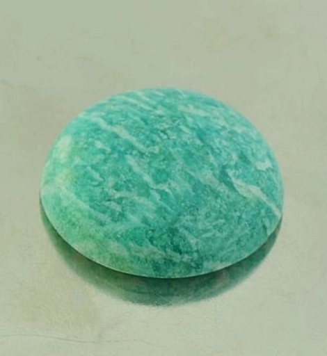 Amazonit, Rund Cabochon (29,80 ct.) aus Brasilien Amazonit, Rund Cabochon (29,80 ct.) aus Brasilien