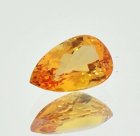 Imperial Topas, Tropfen facettiert (3,21 ct.) aus Brasilien (Ouro Preto)