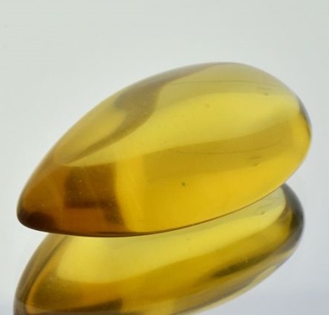 Citrin, Tropfen Cabochon (43,80 ct.) aus Brasilien Citrin, Tropfen Cabochon (43,80 ct.) aus Brasilien