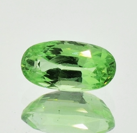 Granat - Grossular, Oval facettiert (3,62 ct.) aus Tansania (Merelani Hills)