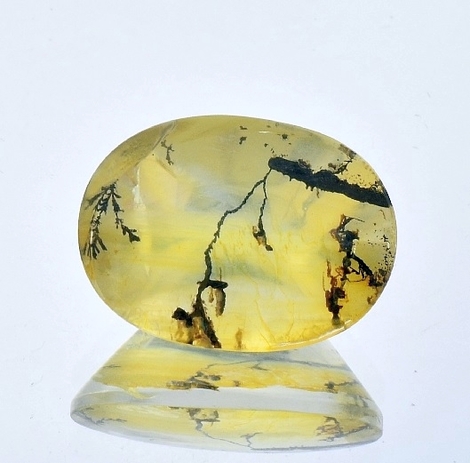 Dendritenquarz, Oval (15,84 ct.) aus Brasilien