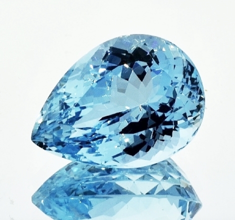 Aquamarine pear 20.16 ct