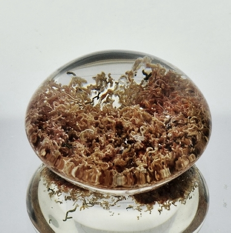 Quartz mit Lodolith Cabo round 39.44 ct Quartz mit Lodolith Cabo round 39.44 ct