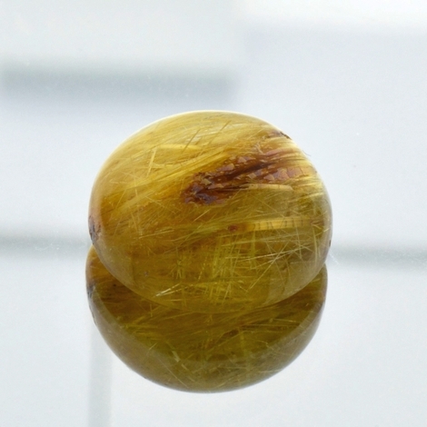 Rutilquarz, Rund Cabochon (14,14 ct.) aus Brasilien Rutilquarz, Rund Cabochon (14,14 ct.) aus Brasilien