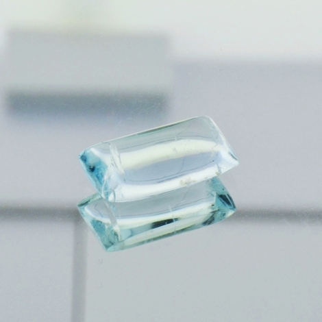 Aquamarin, Rechteck Cabochon (3,98 ct.) aus Brasilien Aquamarin, Rechteck Cabochon (3,98 ct.) aus Brasilien