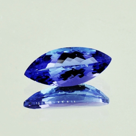 Tansanit, Navette facettiert (2,42 ct.) aus Tansania (Merelani Hills) Tansanit, Navette facettiert (2,42 ct.) aus Tansania (Merelani Hills)