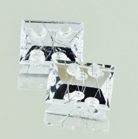 Turmalinquarz Pair Baguette-Design 18.15 ct Turmalinquarz Pair Baguette-Design 18.15 ct