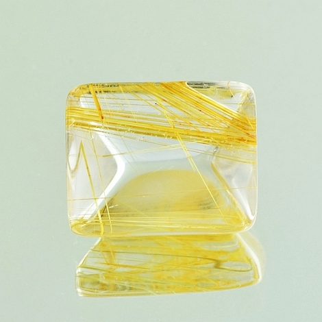 Rutilquarz, Achteck facettiert (8,74 ct.) aus Brasilien (Minas Gerais) Rutilquarz, Achteck facettiert (8,74 ct.) aus Brasilien (Minas Gerais)