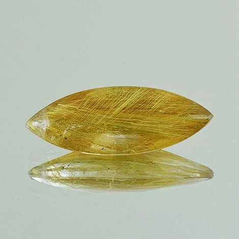 Rutilquarz, Navette facettiert (8,02 ct.) aus Brasilien Rutilquarz, Navette facettiert (8,02 ct.) aus Brasilien