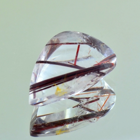 Einschlussquarz, Tropfen (17,65 ct.) aus Brasilien (Minas Gerais) Einschlussquarz, Tropfen (17,65 ct.) aus Brasilien (Minas Gerais)