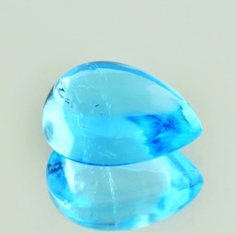Blue Topaz Cabochon pear 19.01 ct Blue Topaz Cabochon pear 19.01 ct
