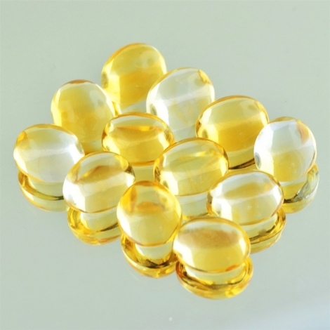 Citrin Lot, Oval Cabochon (48,82 ct.) aus Brasilien Citrin Lot, Oval Cabochon (48,82 ct.) aus Brasilien