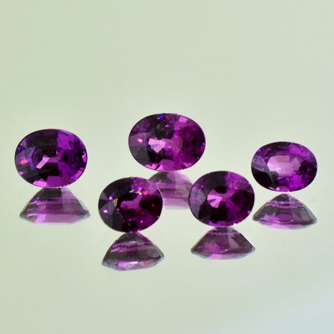 Rhodolith Lot, Oval facettiert (6,64 ct.) aus Mosambik (Manica) Rhodolith Lot, Oval facettiert (6,64 ct.) aus Mosambik (Manica)