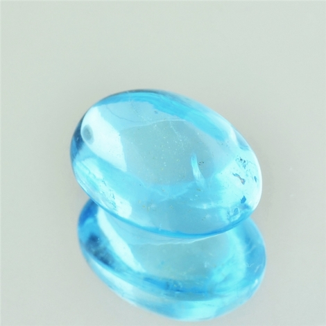 Blautopas, Oval Cabochon (14,83 ct.) aus Brasilien Blautopas, Oval Cabochon (14,83 ct.) aus Brasilien